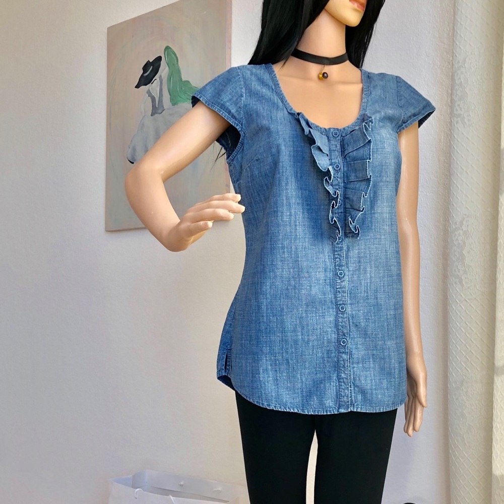 Kimchi Blue denim blouse
